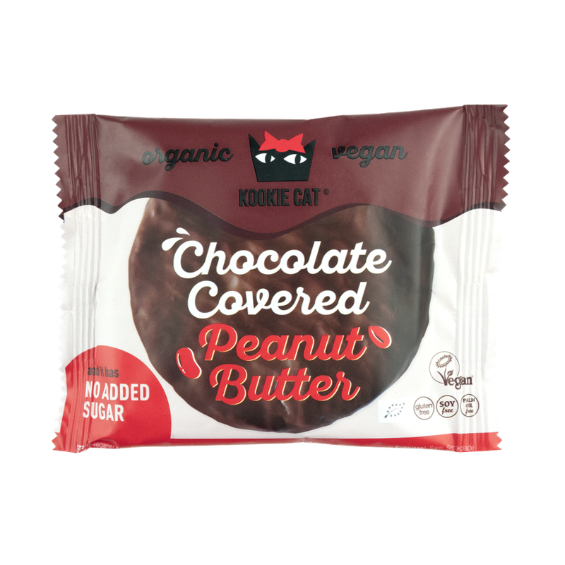 KookieCat KookieCat Peanut Butter, chocolate covered, ohne Zuckerzusatz, 50 g - Produktbild