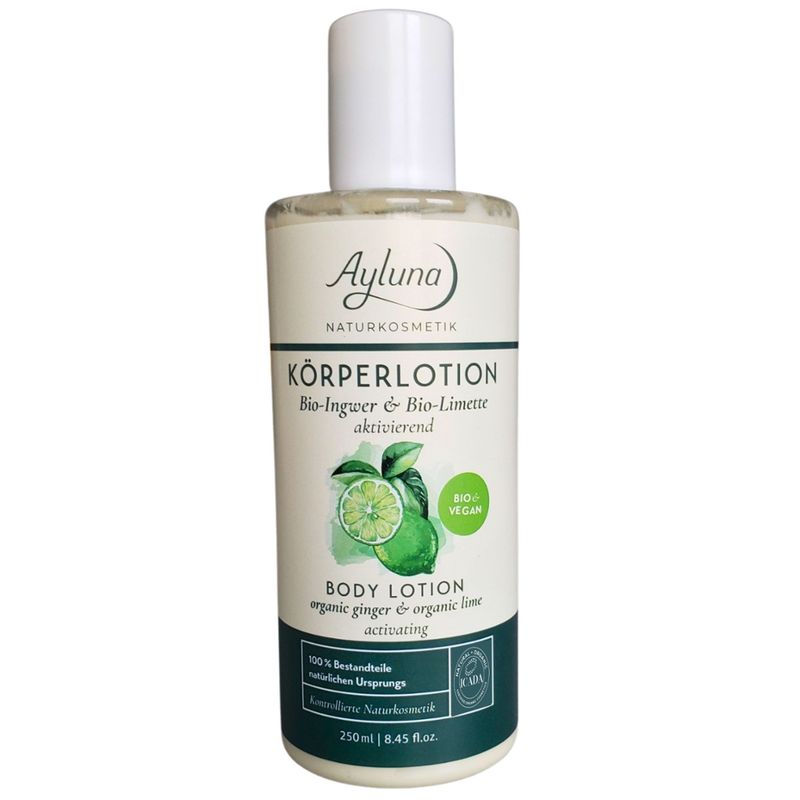 Ayluna Köperlotion Bio-Ingwer & Bio-Limette aktivierend - Produktbild