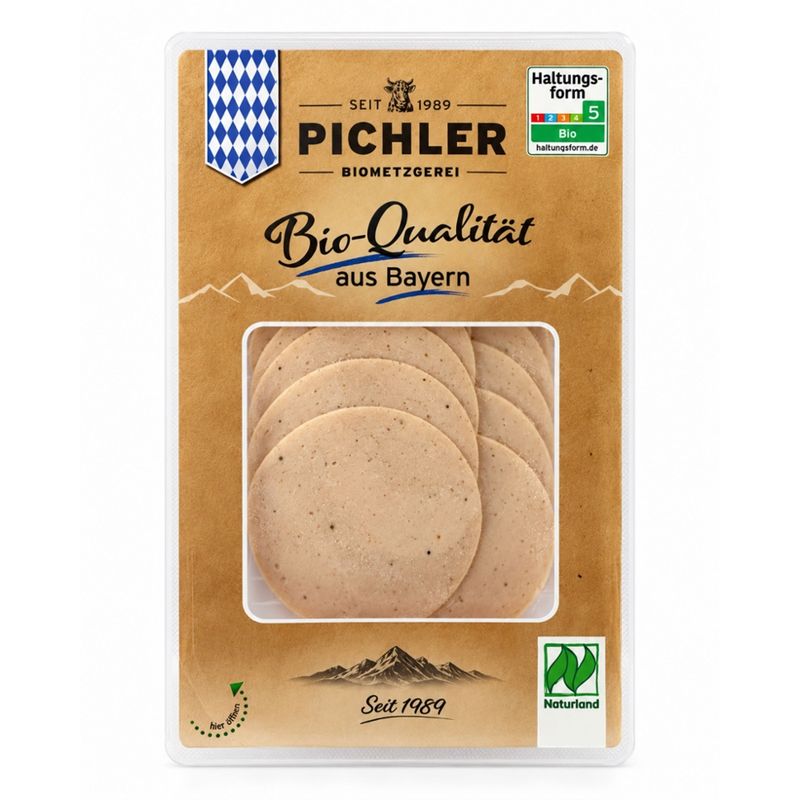 Biometzgerei Pichler Bio-Gelbwurst 90g, Naturland , SB - Produktbild