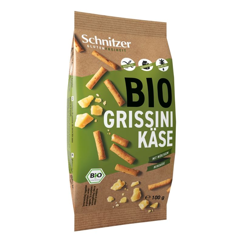 Schnitzer GLUTENFREIHEIT Bio Grissini Käse - Produktbild