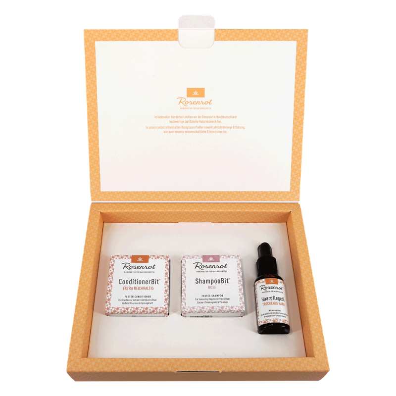 Rosenrot Naturkosmetik Naturkosmetik Premium Geschenkset Haarpflege "exclusive care" - Produktbild