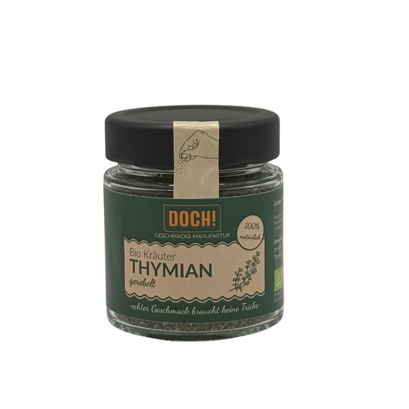 DOCH! Geschmacks-Manufaktur DOCH! Bio Kräuter THYMIAN gerebelt Glas - Produktbild