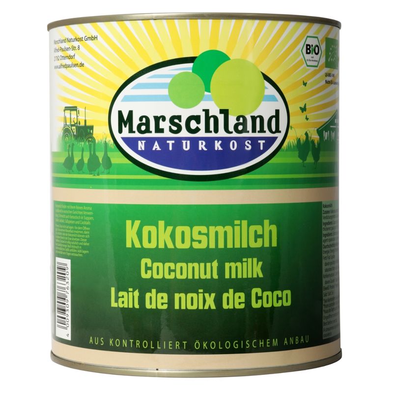 Marschland  Bio-Kokosmilch 3.000 ml Ds. MARSCHLAND - Produktbild