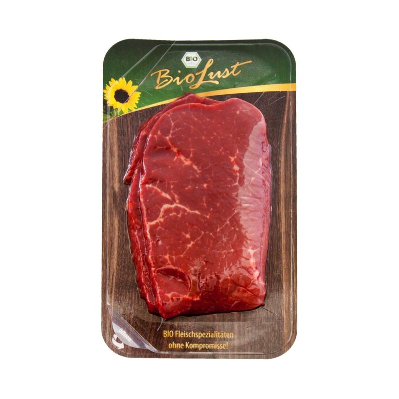 Biolust Bio Rinder-Minutensteaks aus der Oberschalde, 2 Scheiben - Produktbild