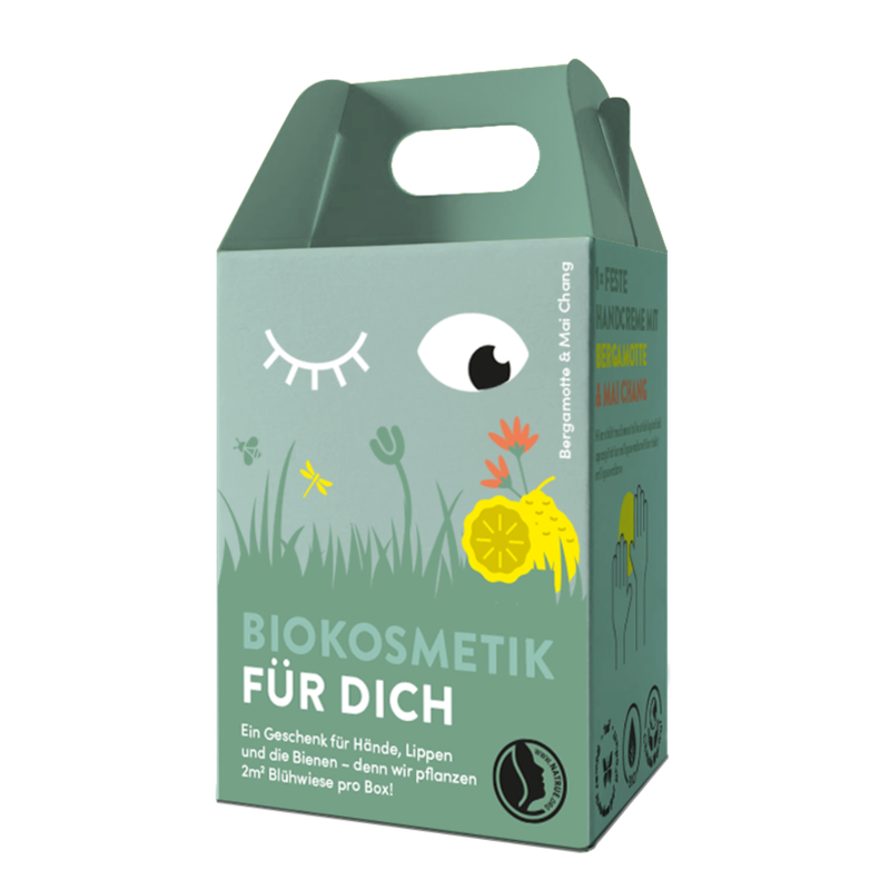 4peoplewhocare Geschenkset: Feste Handcreme Nachfüller (Veganer Daumenschmaus)  & Lippenpflege Stick (Veganes Auf's Mäulchen) - Vegan - Produktbild