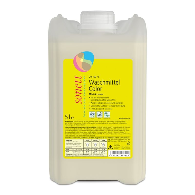 SONETT Waschmittel Color Mint & Lemon 20-60°C - Produktbild