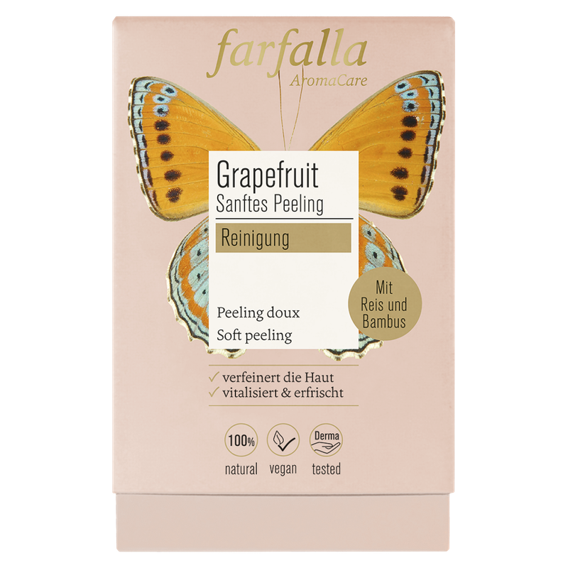 farfalla Grapefruit Reinigung, Sanftes Peeling, Tray/Spender (10x7ml) - Produktbild