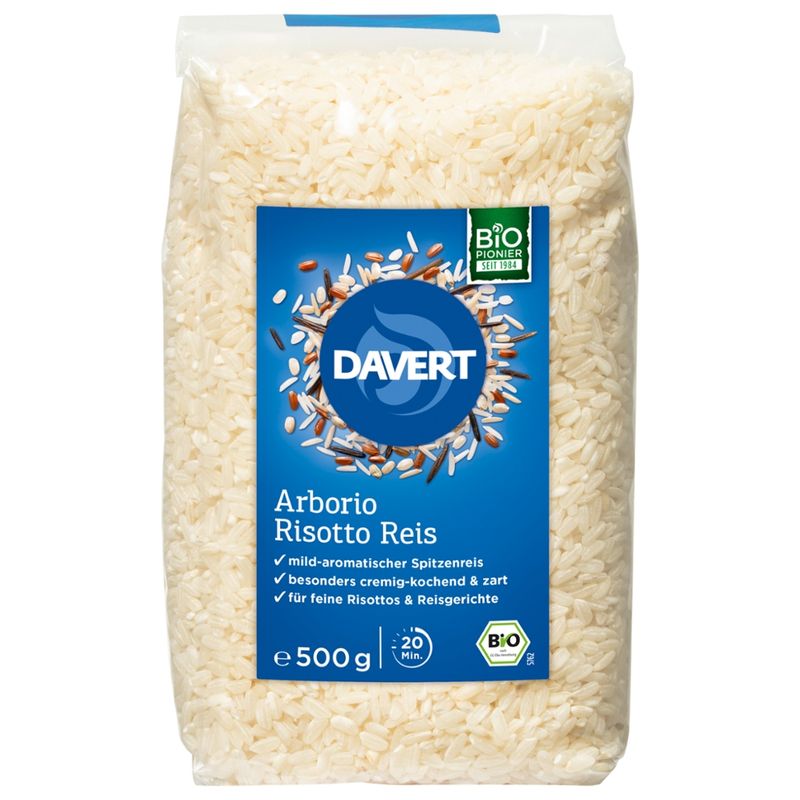Davert Echter Arborio Reis weiß 500g - Produktbild