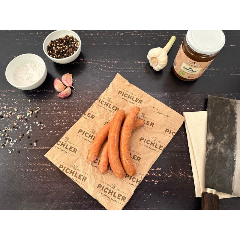 Biometzgerei Pichler Bio-Käsekrainer, 200g - Produktbild