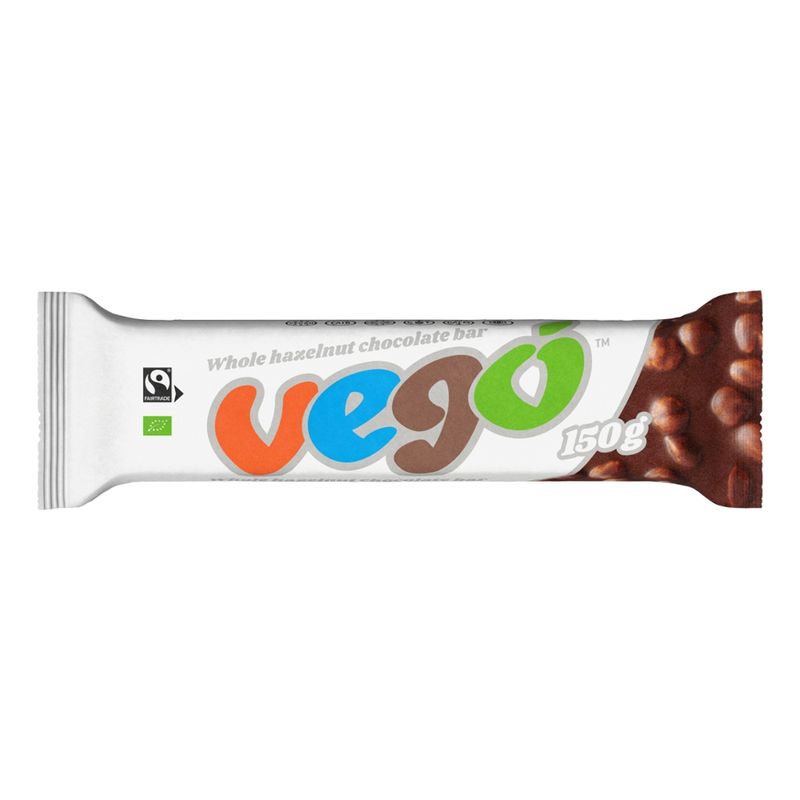 VEGO VEGO Whole Hazelnut Chocolate Bar 150g BIO/FT - Produktbild