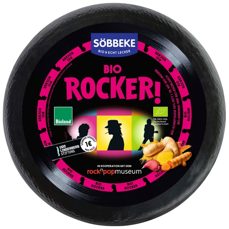Söbbeke Bio Rocker Schnittkäse 50 % Fett i. Tr. - Produktbild