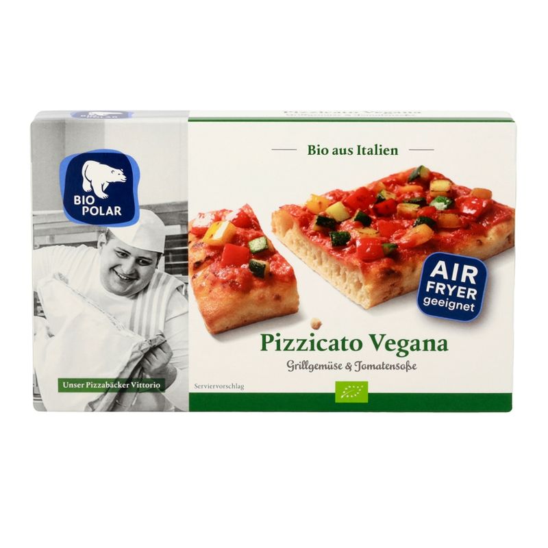 Biopolar Bio Pizzicato Vegana mit Grillgemüse und Tomatensoße - Produktbild