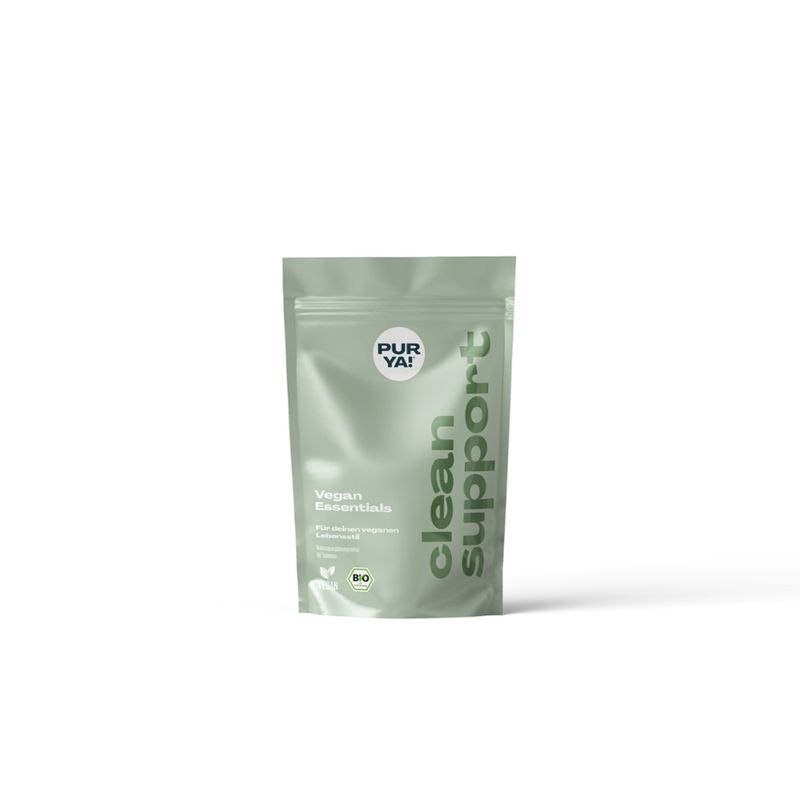 PURYA! Purya Clean Support, Vegan Essentials, für deinen veganen Lebensstil, BIO, 3x30g - Produktbild