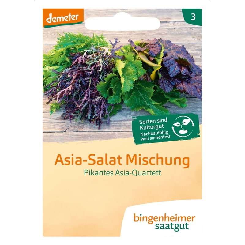 Bingenheimer Saatgut Pikantes Asia-Quartett - Asia Salat  Mischung (Saatgut) - Produktbild