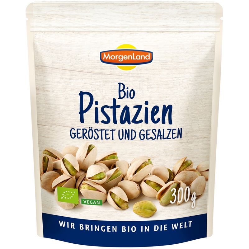 MorgenLand Bio Pistazien geröstet und gesalzen - Produktbild