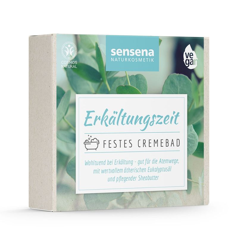 sensena Naturkosmetik sensena festes Cremebad "Erkältungszeit", 40g - Produktbild