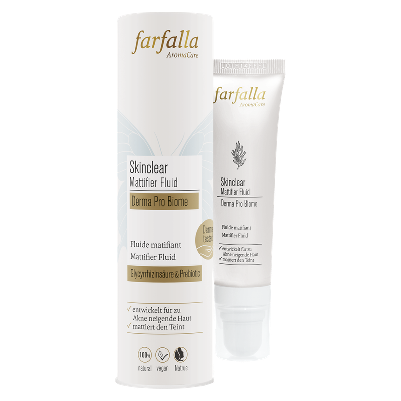 farfalla Skinclear Mattifier Fluid, Derma Pro Biome, 30ml - Produktbild