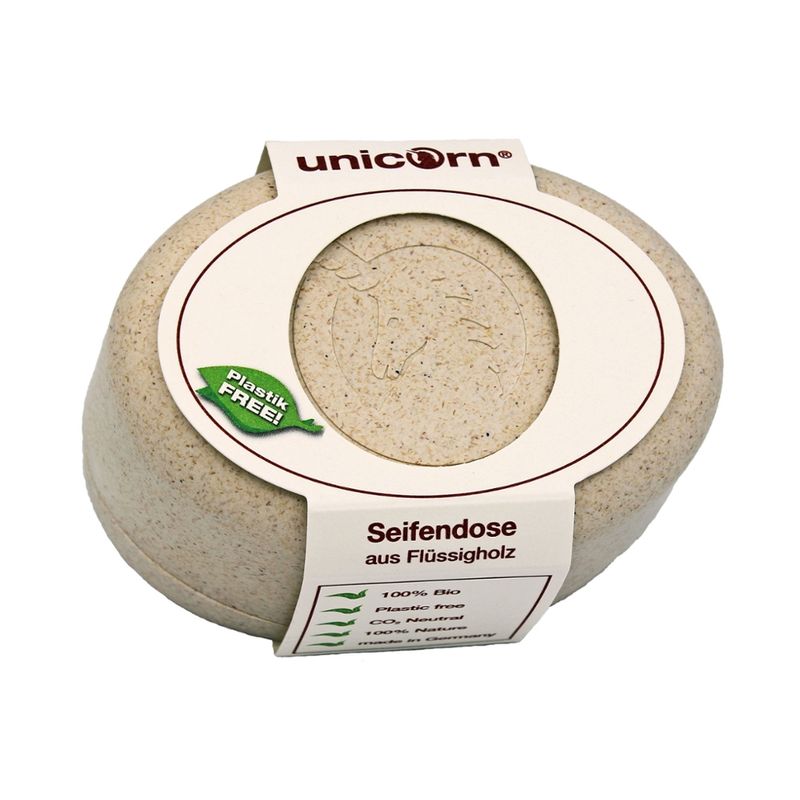 Unicorn unicorn® Seifendose aus Flüssigholz groß, sahneweiß - Produktbild