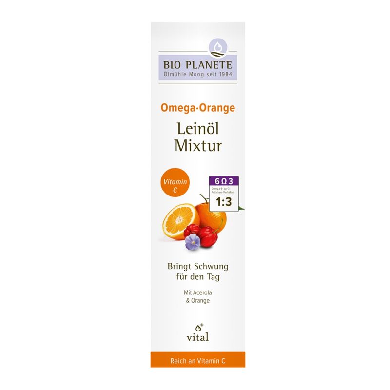 BIO PLANÈTE Omega Orange Leinöl-Mixtur - Produktbild