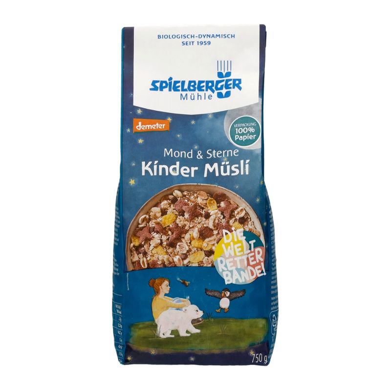Spielberger Mühle Mond & Sterne Kinder Müsli, demeter - Produktbild