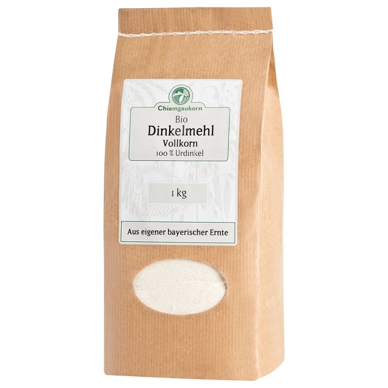 Chiemgaukorn Dinkel-Vollkornmehl, Bio-Urdinkelmehl, Chiemgaukorn - Produktbild