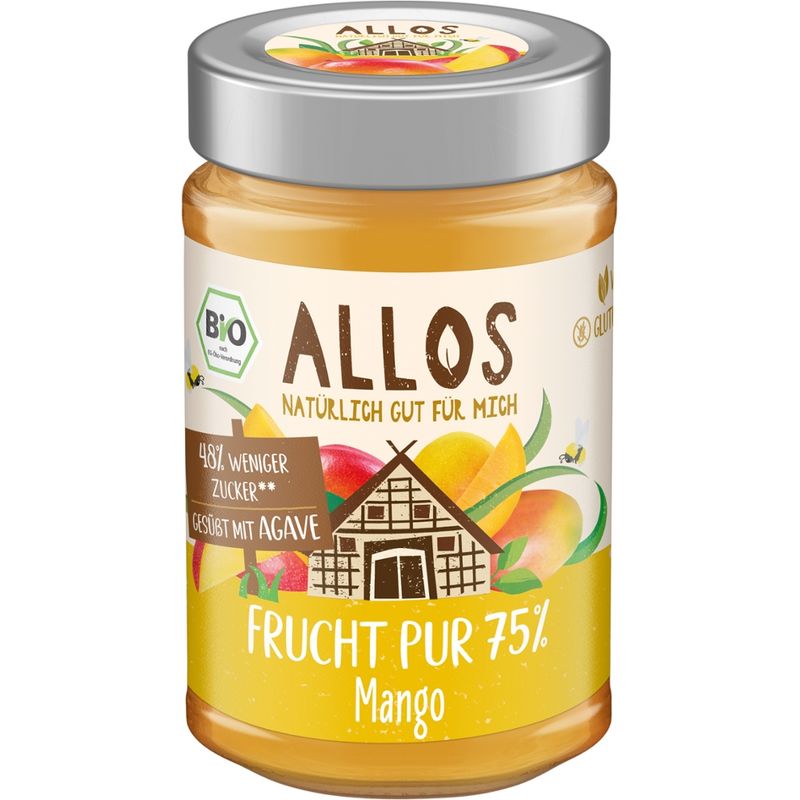 Allos Frucht Pur 75% Mango - Produktbild