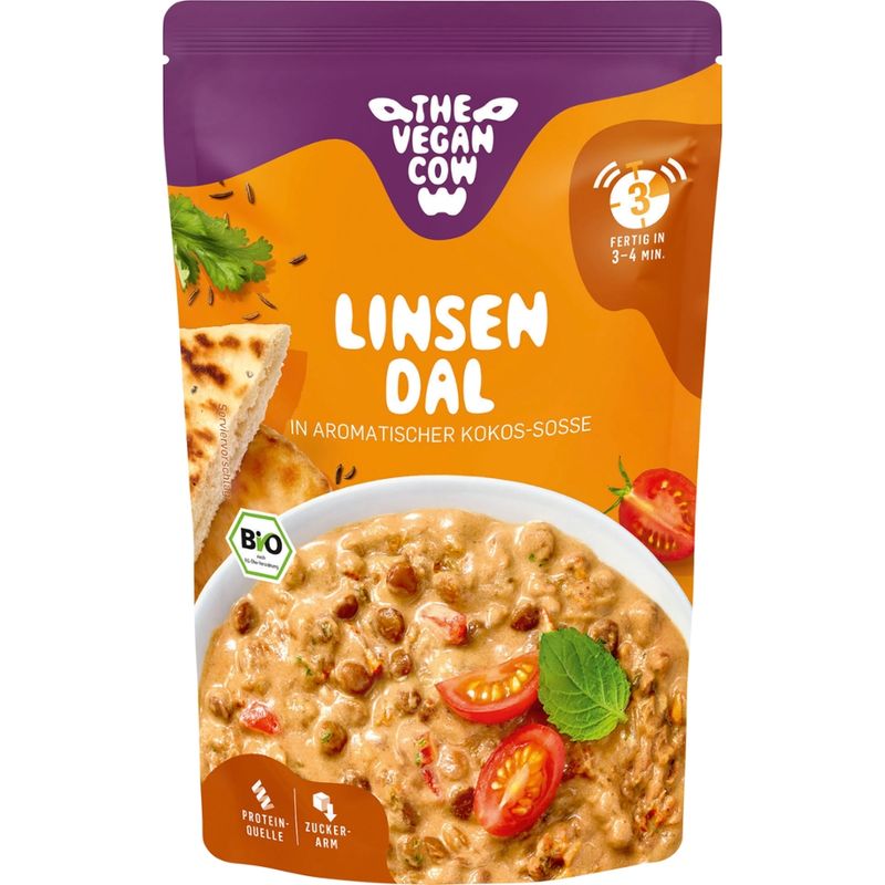 THE VEGAN COW Linsen Dal in aromatischer Kokos-Sosse - Produktbild