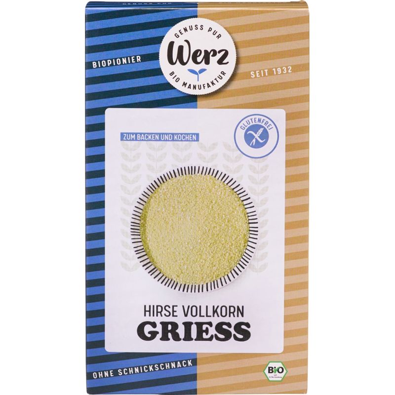 Naturkornmühle Werz Hirse Vollkorn Grieß, glutenfrei - Produktbild