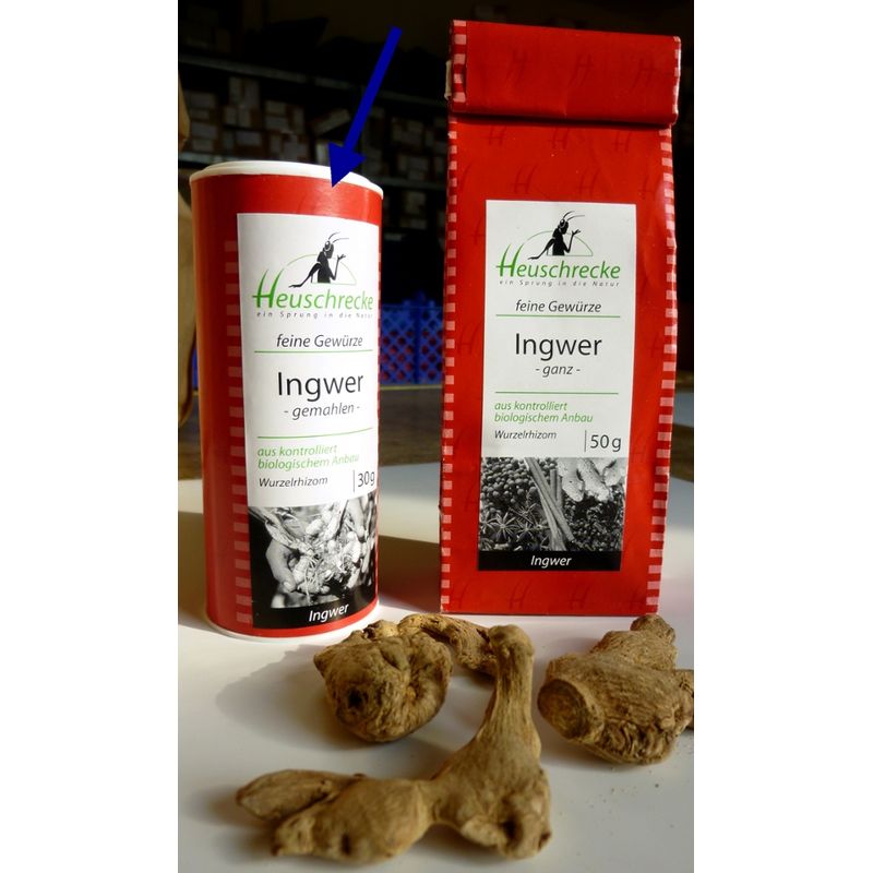 Heuschrecke Ingwer, gemahlen, kbA - Produktbild