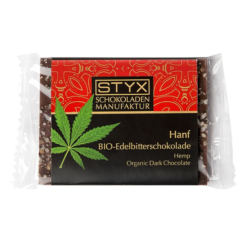 Styx Naturcosmetic Bio Edelbitterschokolade mit Hanfsamen 50g - Produktbild