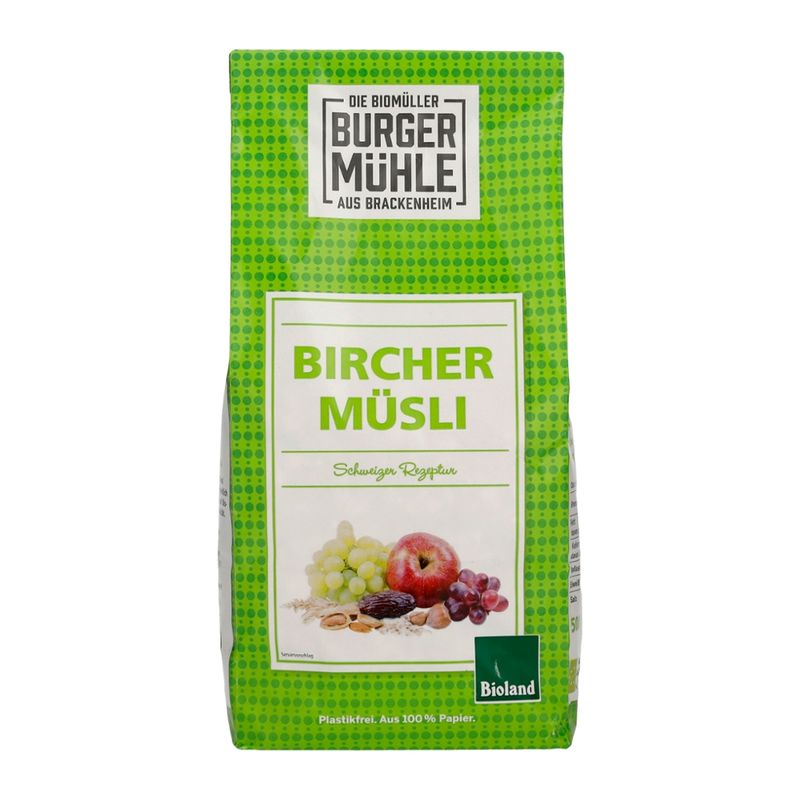 Burgermühle Bircher Müsli, bioland - Produktbild