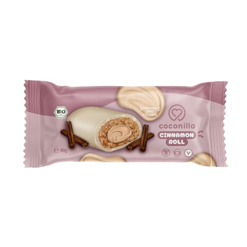 coconilla gefüllte Keksriegel umzogen mit Schokolade - Cookie Bar Cinnamon Roll - Produktbild