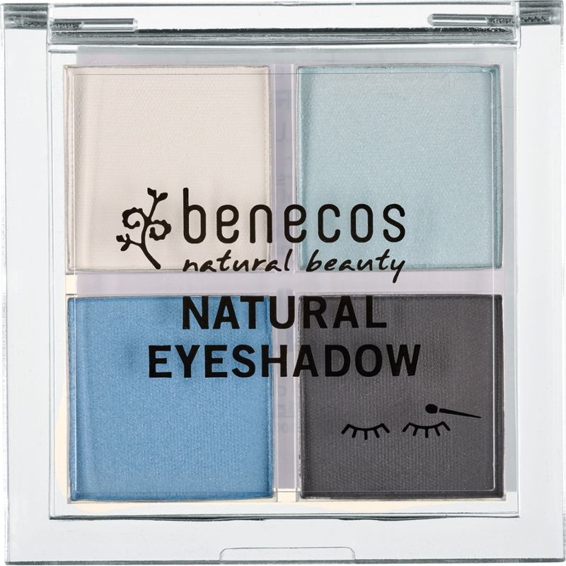 benecos benecos Natural Quattro Eyeshadow true blue - Produktbild