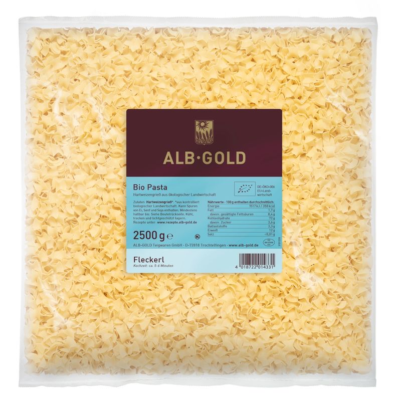 ALB-GOLD AG Bio Hartweizen Fleckerl 4 x 2,5 kg - Produktbild