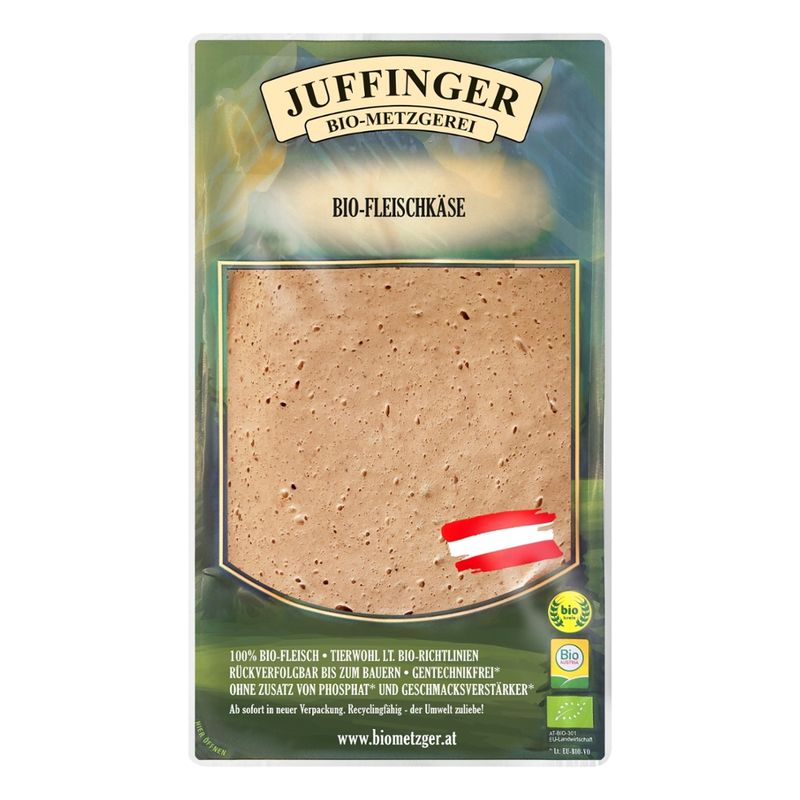 Juffinger Bio-Metzgerei BIO-Fleischkäse 2 Scheiben - Produktbild