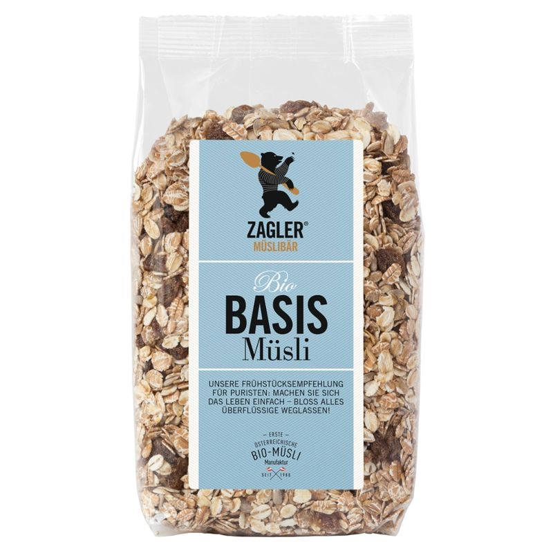 ZAGLER MÜSLIBÄR ZAGLER Bio-Basis-Müsli 1000g - Produktbild