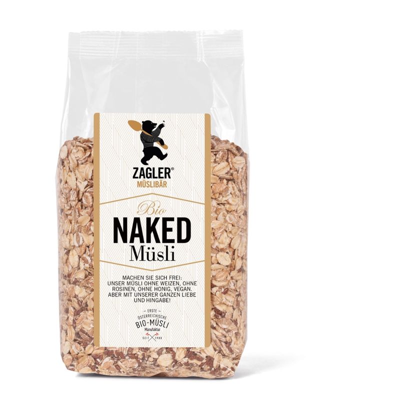ZAGLER MÜSLIBÄR ZAGLER Bio-Naked-Müsli 500g - Produktbild
