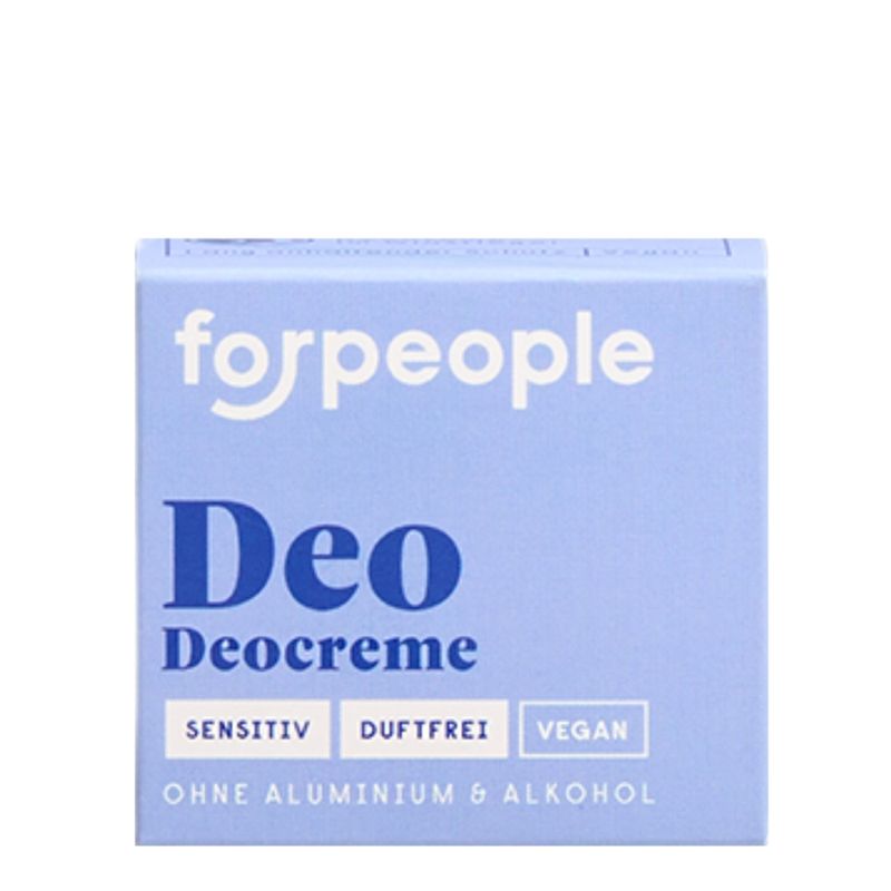 forpeople Deo Sensitiv im Glastiegel - ohne Duftstoffe - Produktbild