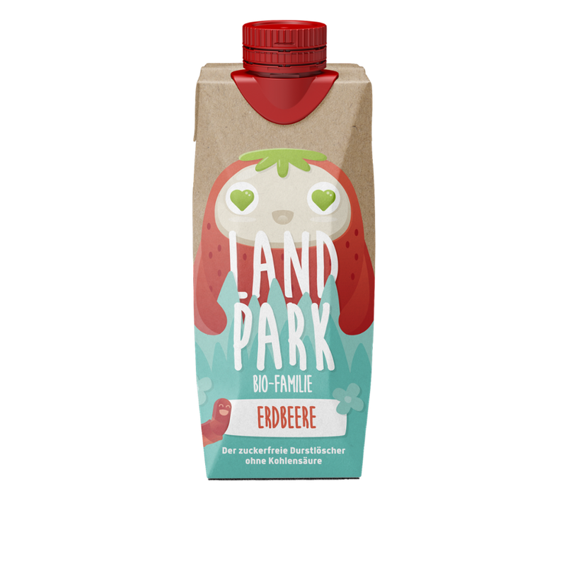 Landpark Bio-Quelle Landpark Bio-Familie Erdbeere 12x0,5l - Produktbild
