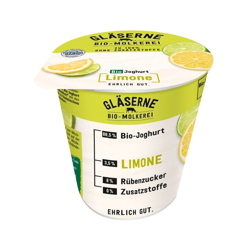 Gläserne Molkerei GM Bio Joghurt Limone 150g - Produktbild