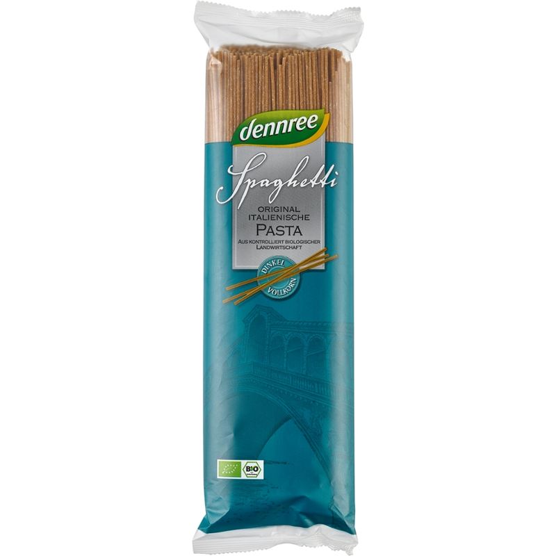 dennree Original italienische Dinkel-Vollkorn-Spaghetti - Produktbild