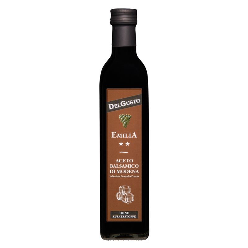 DelGusto ACETO BALSAMICO DI MODENA I.G.P. ** Due Stelle Bio Vegan - 2 Jahre Barrique - Produktbild