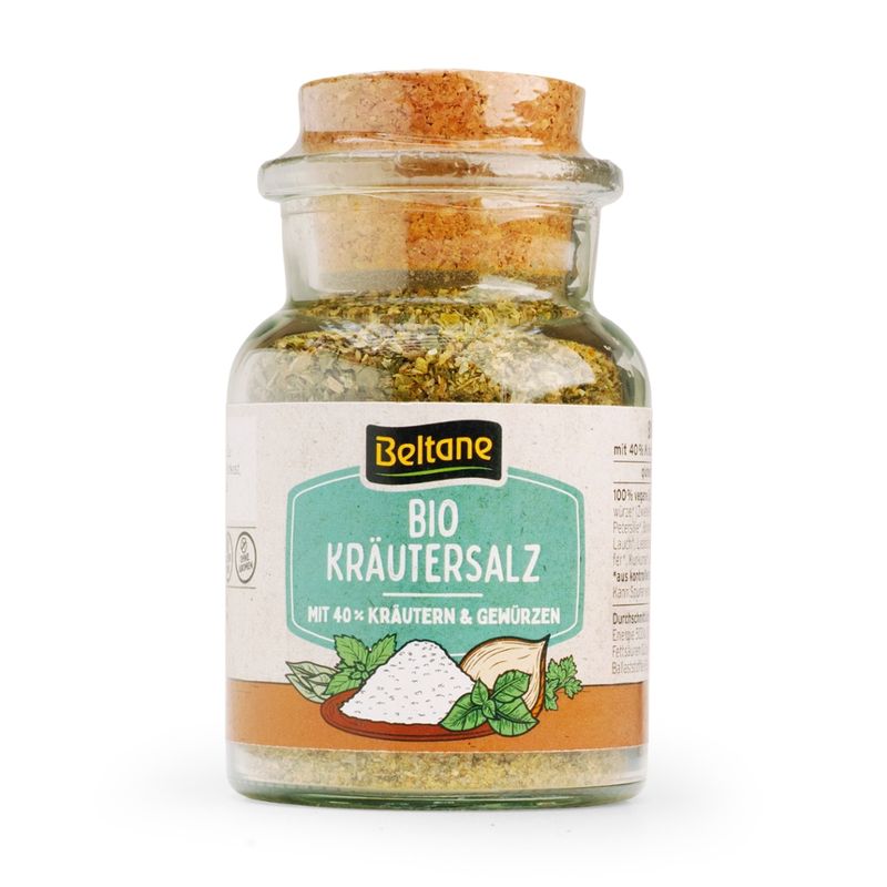 Beltane Beltane Kräutersalz Korkenglas, vegan, glutenfrei, lactosefrei - Produktbild