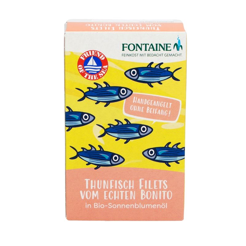 Fontaine Thunfisch Filets vom Echten Bonito in Bio-Sonnenblumenöl - Produktbild