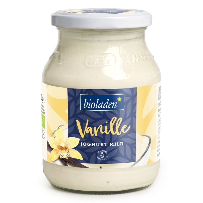 bioladen Joghurt mild Vanille, 3,5 % Fett - Produktbild