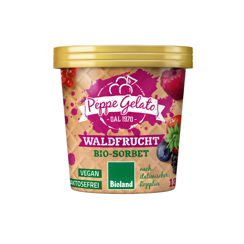 Peppe Gelato  Peppe Gelato Waldfrucht Bio-Sorbet - Produktbild