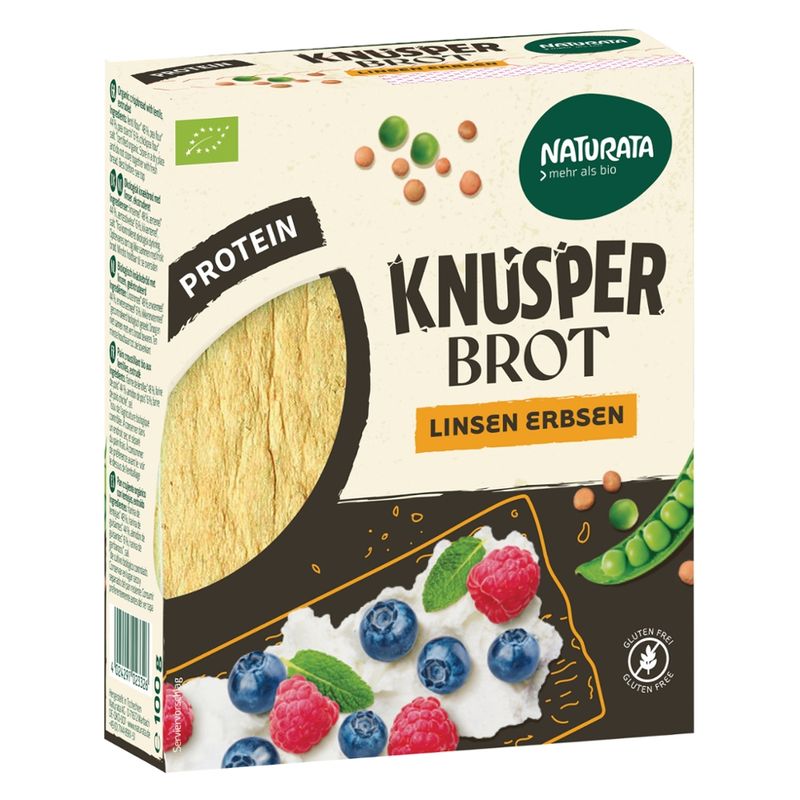 NATURATA Knusperbrot Linsen Erbsen, kbA - Produktbild
