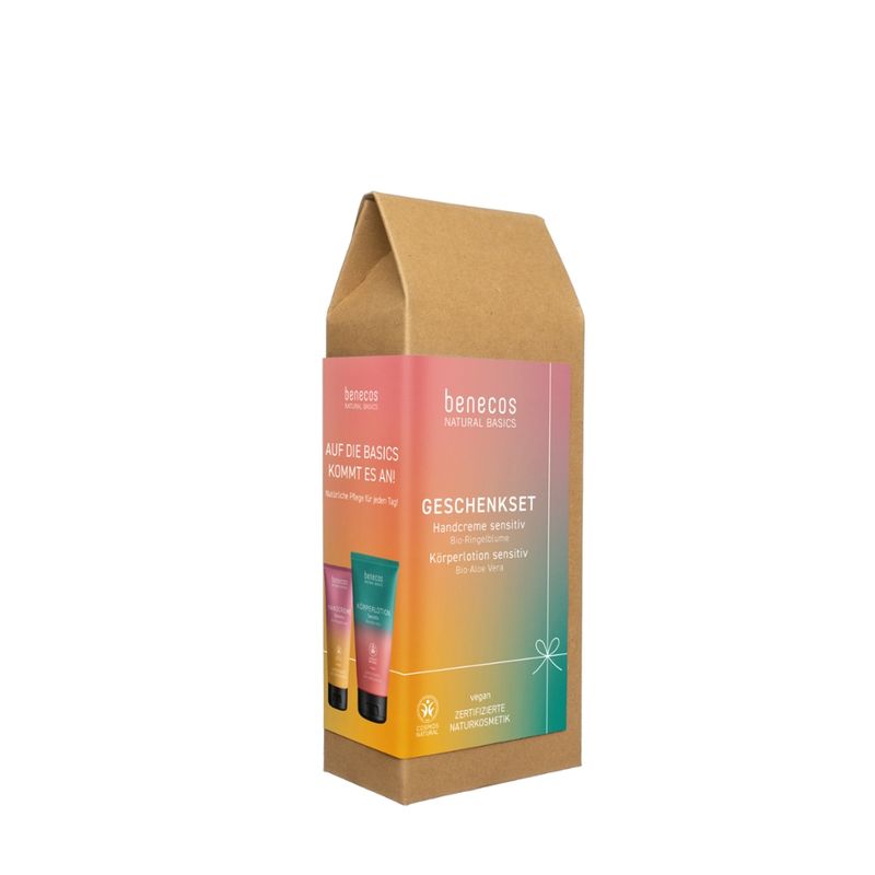 benecos benecos Natural Basics Geschenkset Sensitiv - Handcreme & Körperlotion - Produktbild