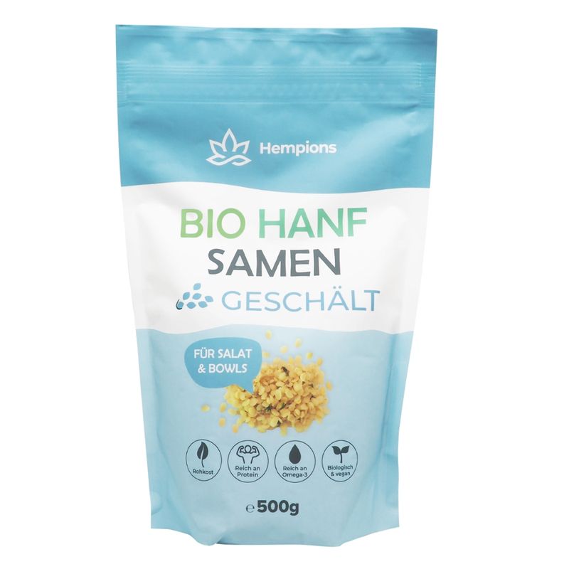 Hempions Bio Hanfsamen geschält, 500 g - Produktbild