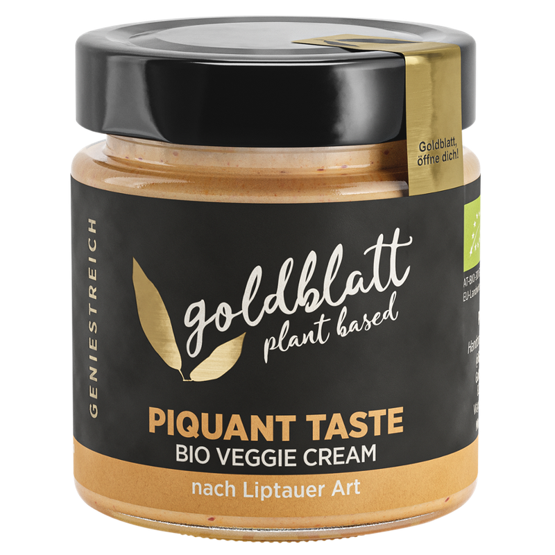 Goldblatt Goldblatt Bio Piquant Taste – Vegane Bio-Creme mit Liptauer-Geschmack aus Sojabohnen. - Produktbild
